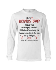 Dear bonus Dad Thank you for being my stepdad Long Sleeve Tee thumbnail