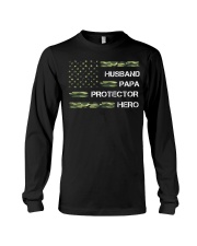 Husband Papa Protector Hero Long Sleeve Tee tile