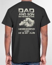 Dad And Son BEst Partners In Crime Classic T-Shirt garment-tshirt-unisex-back-04