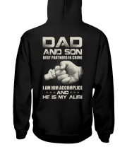 Dad And Son BEst Partners In Crime Hooded Sweatshirt tile