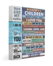 Never Forget That I Love U Mom To Daughter 11x14 Gallery Wrapped Canvas Prints front