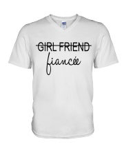 Girlfriend Fiancee V-Neck T-Shirt tile