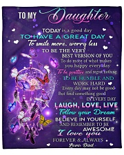 Today Is A Good Day Dad To Daughter Fleece Blanket - 50" x 60" front