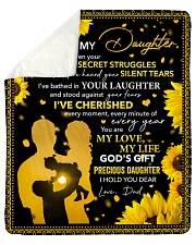 I've Seen Your Secret Struggles Dad To Daughter Sherpa Fleece Blanket tile