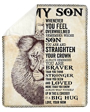 Son Lion Remember Straighten Your Crown Sherpa Fleece Blanket - 50" x 60" thumbnail
