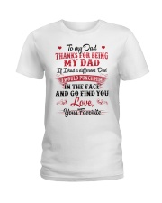 Thanks For Being My Dad Ladies T-Shirt thumbnail