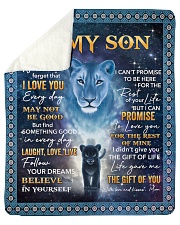 Lion- Never 4get that I Love U Mom-To-Son Sherpa Fleece Blanket tile