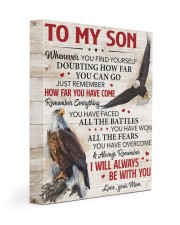 Whenever U Find Yourself Mom To Son 11x14 Gallery Wrapped Canvas Prints front