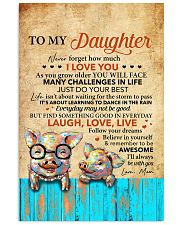 Never Forget How Much I Love U Pig Mom To Daughter 11x17 Poster front