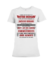 God Sent Me My Freakin' Awesome Husband Premium Fit Ladies Tee thumbnail