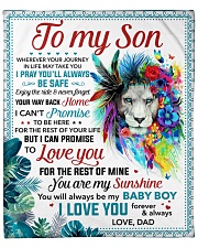 You Are My Sunshine Dad To Son Fleece Blanket - 50" x 60" front
