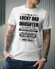 I'm Lucky Dad I have a freaking awesome Daughter Classic T-Shirt lifestyle-mens-crewneck-front-6