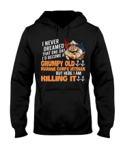 I Never Dreamed Become A Grumpy Old Veteran Hooded Sweatshirt tile