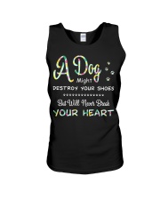 Dogs will never break your heart Unisex Tank thumbnail