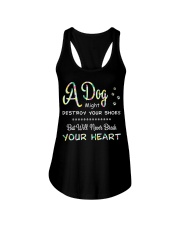 Dogs will never break your heart Ladies Flowy Tank thumbnail