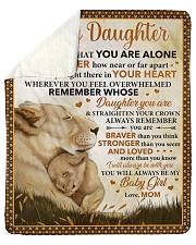 Never Feel U Are Alone Lion Mom To Daughter Sherpa Fleece Blanket tile