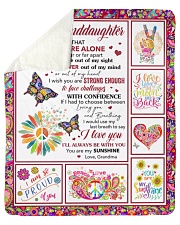Never Feel That You Are Alone GM To GD Sherpa Fleece Blanket tile