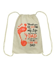 Dad Thanks For Stepping Into My Life I Love You Drawstring Bag tile