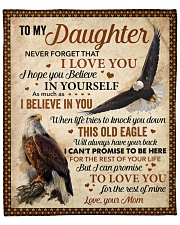 Never Forget That I Love U Eagle Mom To Daughter Fleece Blanket - 50" x 60" front