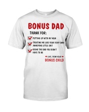 Bonus Dad Thanks For Being The Dad Premium Fit Mens Tee tile