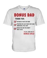 Bonus Dad Thanks For Being The Dad V-Neck T-Shirt tile