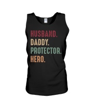 Husband Daddy Protectoe Hero Unisex Tank tile