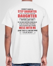 I Have A Freaking Awesome Daughter Classic T-Shirt garment-tshirt-unisex-back-04