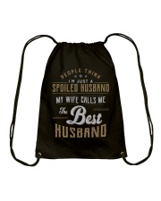My Wife Calls Me The Best Husband Drawstring Bag thumbnail