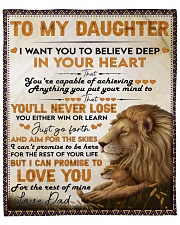 I Want U To Believe Deep In Heart Dad To Daughter Fleece Blanket - 50" x 60" front