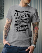 I Have A Crazy Daughter Loves Me Unconditionally Classic T-Shirt lifestyle-mens-crewneck-front-6