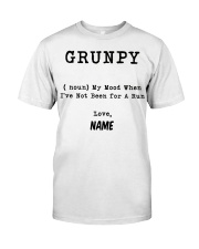 Grunpy-My Mood When Not Been Run Personalized Name Premium Fit Mens Tee tile