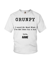 Grunpy-My Mood When Not Been Run Personalized Name Youth T-Shirt tile