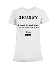 Grunpy-My Mood When Not Been Run Personalized Name Premium Fit Ladies Tee tile