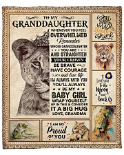 Lion-Im So Proud Of You- Grandma-Granddaughter Fleece Blanket - 50" x 60" front