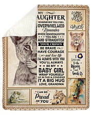 Lion-Im So Proud Of You- Grandma-Granddaughter Sherpa Fleece Blanket tile