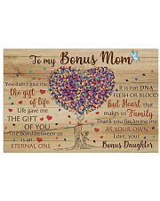 Bonus Mom Thanks For Loving Me As Your Own 17x11 Poster front
