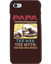 Papa The Man The Myth The Bad Influence Phone Case tile