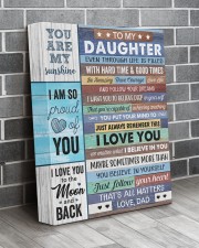 Even Though Life Is Filled Hard Time - To Daughter 11x14 Gallery Wrapped Canvas Prints aos-canvas-pgw-11x14-lifestyle-front-12