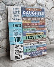 Even Though Life Is Filled Hard Time - To Daughter 11x14 Gallery Wrapped Canvas Prints aos-canvas-pgw-11x14-lifestyle-front-13