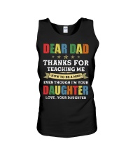 Dad Thanks for teaching me how to be a man Unisex Tank thumbnail