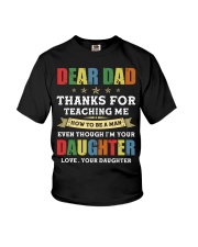 Dad Thanks for teaching me how to be a man Youth T-Shirt thumbnail