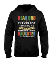 Dad Thanks for teaching me how to be a man Hooded Sweatshirt thumbnail