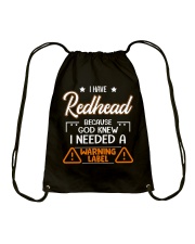 God Knew I Needed A Warning Label Drawstring Bag thumbnail