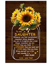 U Are Braver Than U Think Dad To Daughter Vertical Poster tile