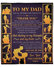 Dad Thanks For All The Special Little Things U Do Fleece Blanket - 50" x 60" front