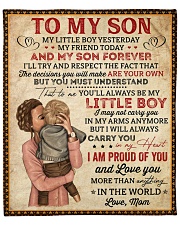 My Little Boy Yesterday Mom To Son Fleece Blanket - 50" x 60" front