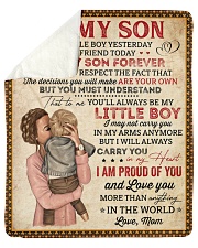 My Little Boy Yesterday Mom To Son Sherpa Fleece Blanket tile