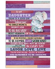 Today Is A Good Day - Elephant Dad To Daughter Vertical Poster tile