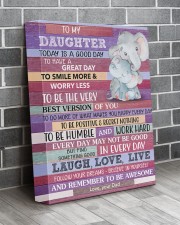 Today Is A Good Day - Elephant Dad To Daughter 11x14 Gallery Wrapped Canvas Prints aos-canvas-pgw-11x14-lifestyle-front-12