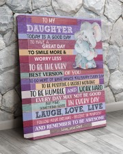 Today Is A Good Day - Elephant Dad To Daughter 11x14 Gallery Wrapped Canvas Prints aos-canvas-pgw-11x14-lifestyle-front-13